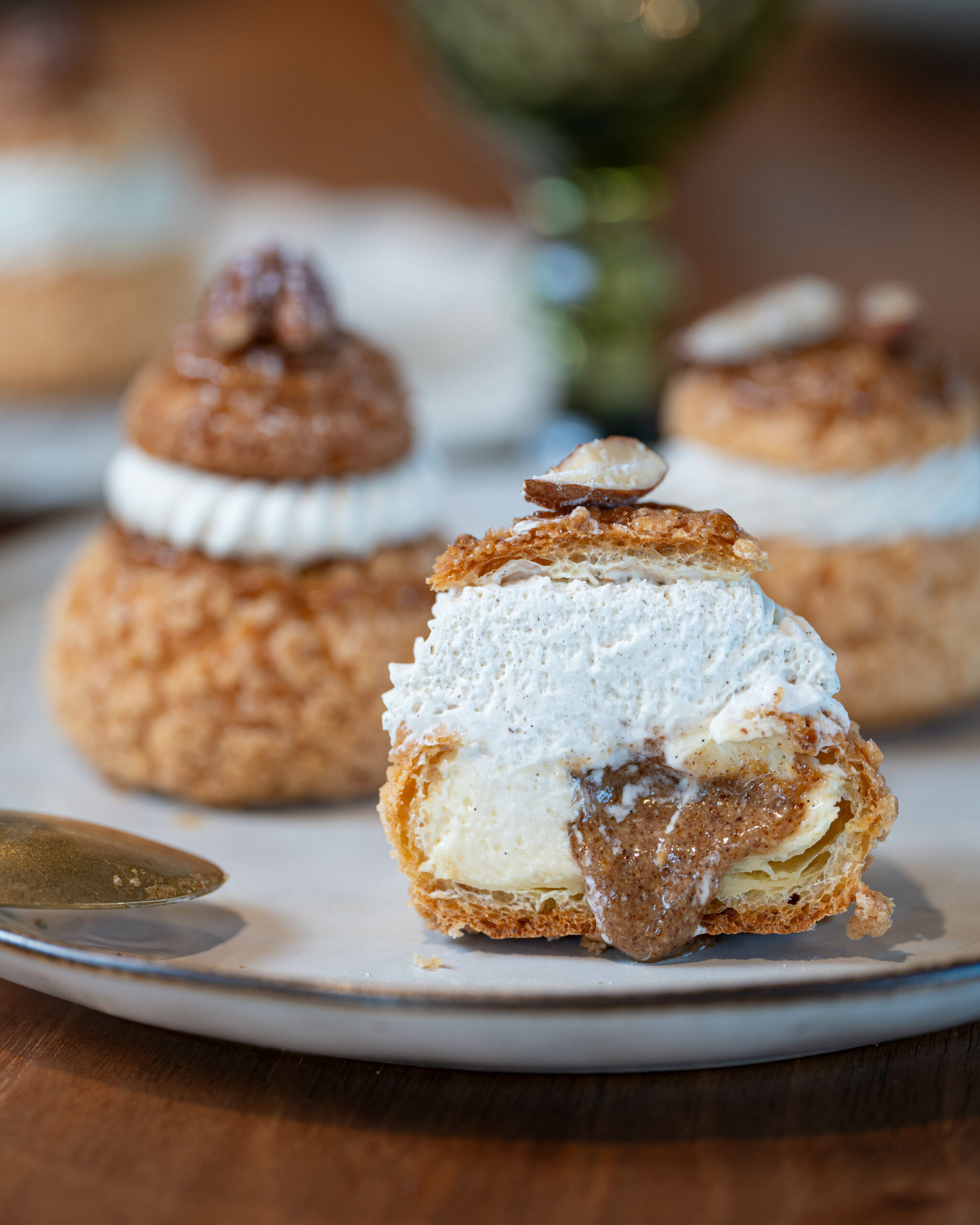 Religieuses vanille et praliné